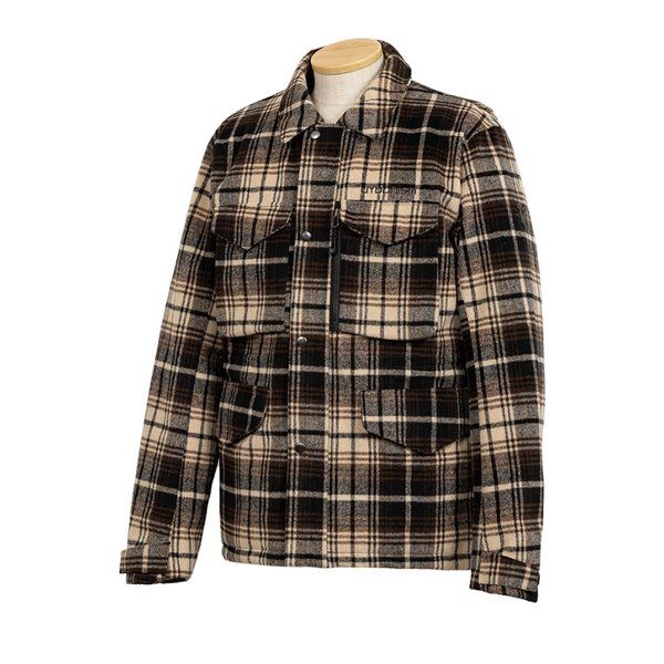 【新品】urbanism（アーバニズム） 秋冬 UNJ131 アーバンフィールドジャケット メンズ ブラウンチェック LBサイズ UNJ131/BROWN CHECK/LB (2581560)