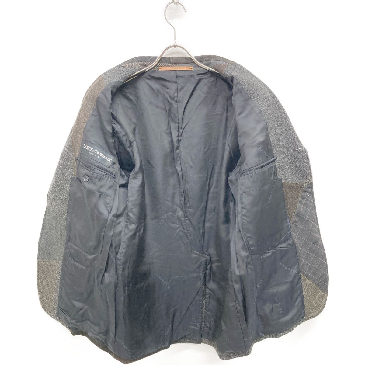 美品 DOLCE & GABBANA ドルチェ＆ガッバーナ 　ジャケット４０ DOLCE&GABBANA ドルチェアンドガッバーナ RJS97 9380ﾊﾟｯﾁﾜｰｸ