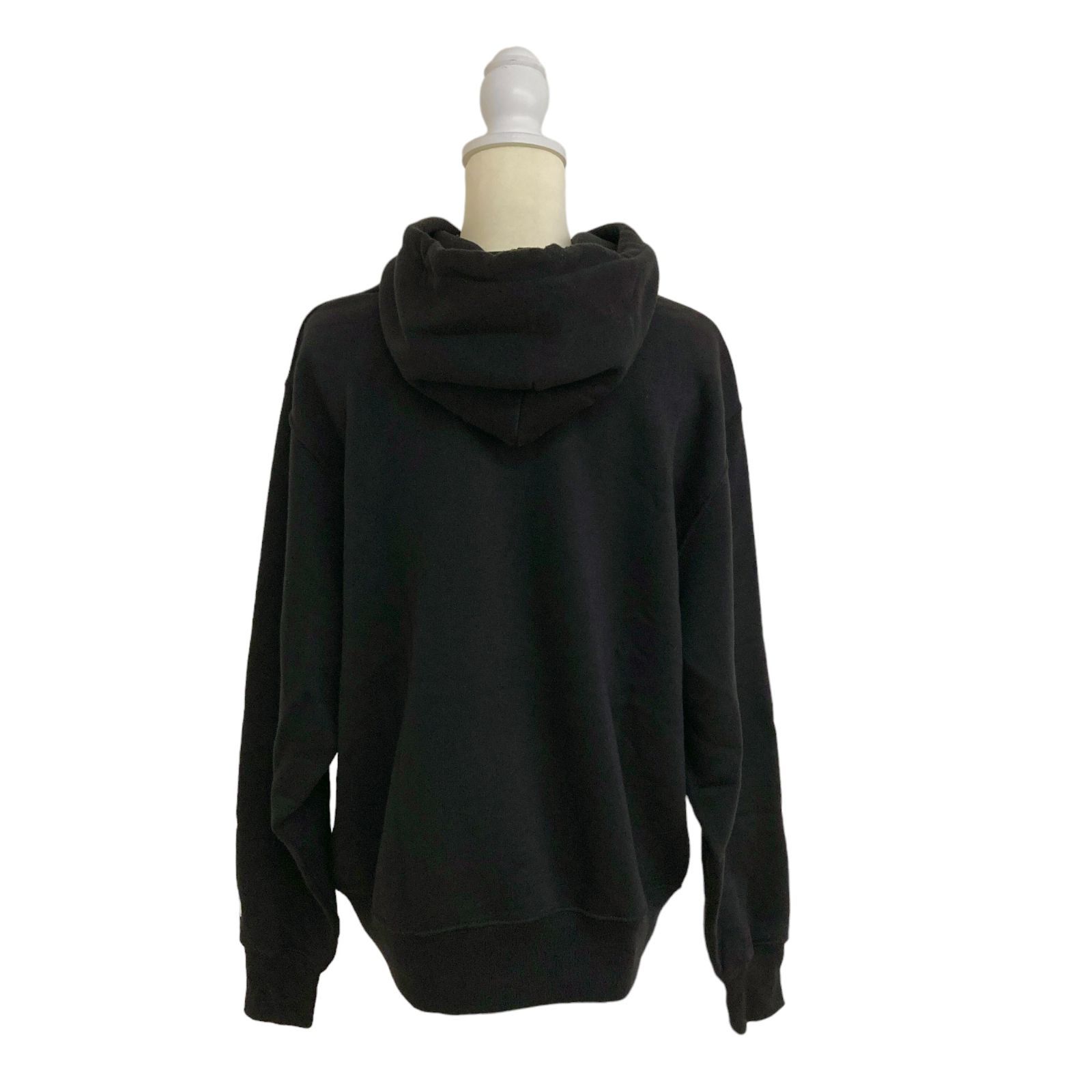 FR2 パーカー 長袖 キャラプリント マフポケット ユニセックス ブラック