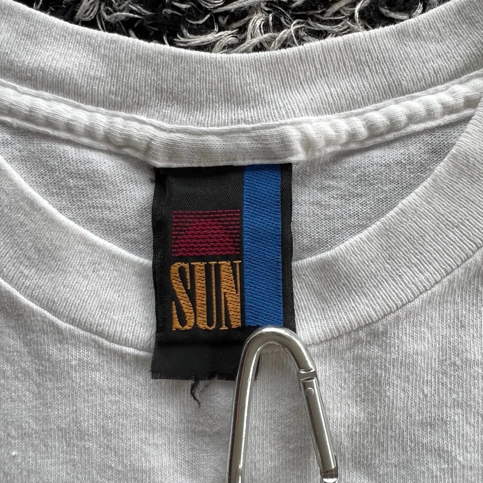 90s 恐竜 ダイナソー 総柄 オーバープリント USA製 アートTシャツ 