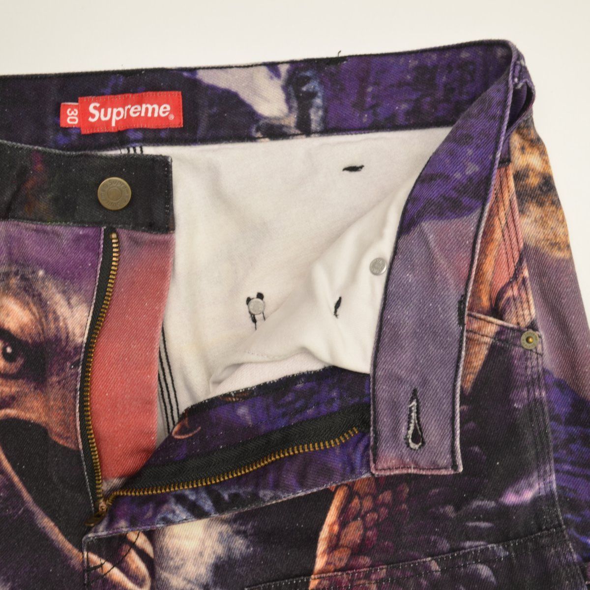 SUPREME】21SS Eagle Double Knee Denim Painter Pant ワシ ダブルニー 