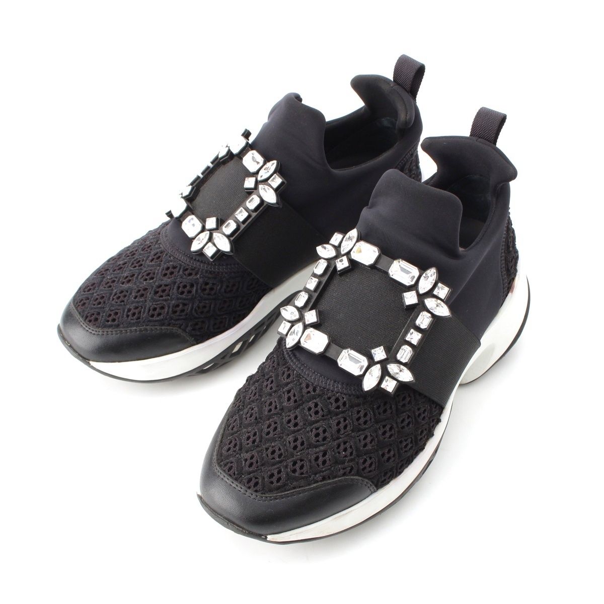 ロジェヴィヴィエ ヴィヴ ラン ファブリック スニーカー  