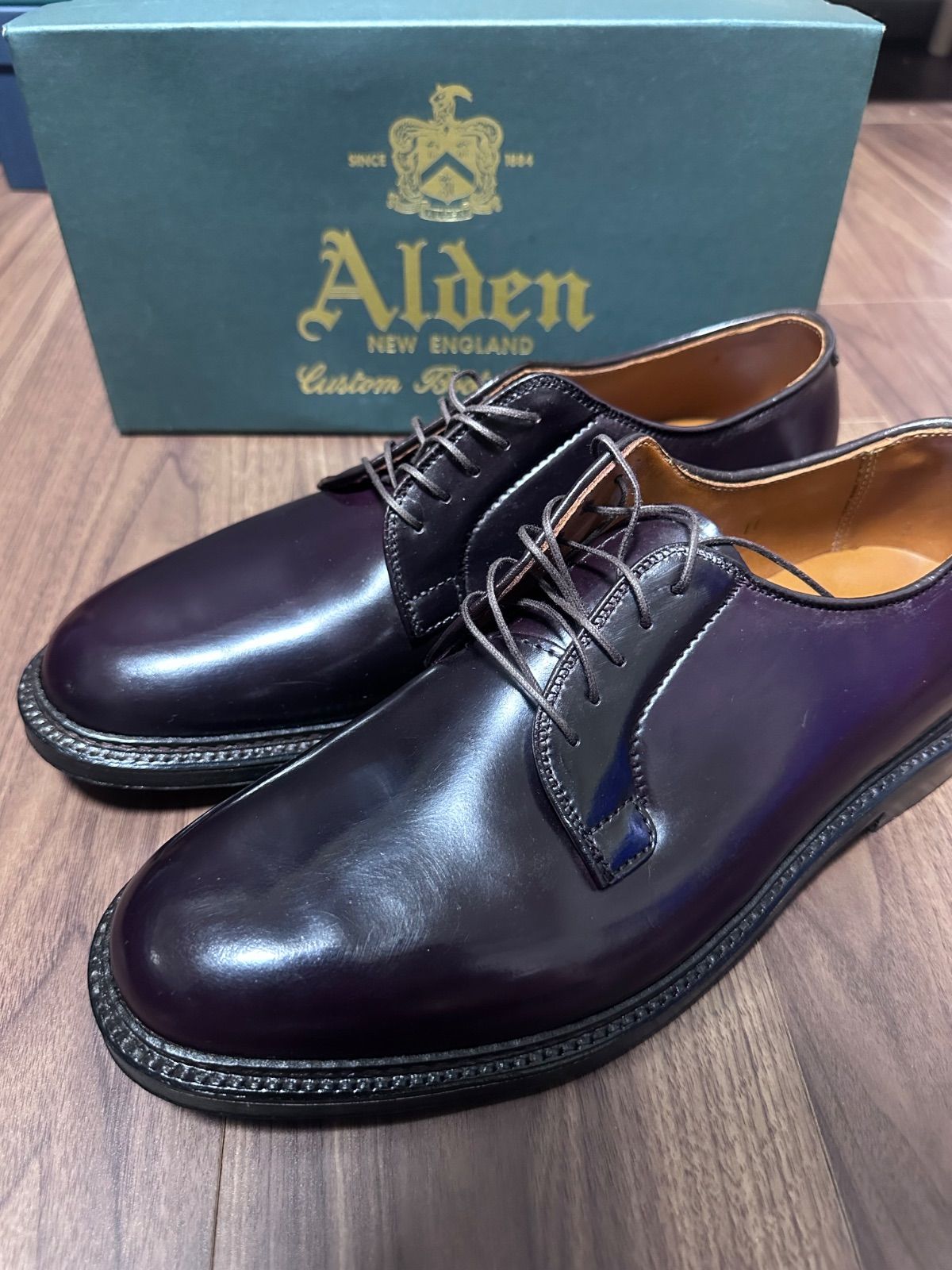 値下げ【サイズ9D】Alden 990 未使用品 Alden オールデン 990 サイズ9D コードバン