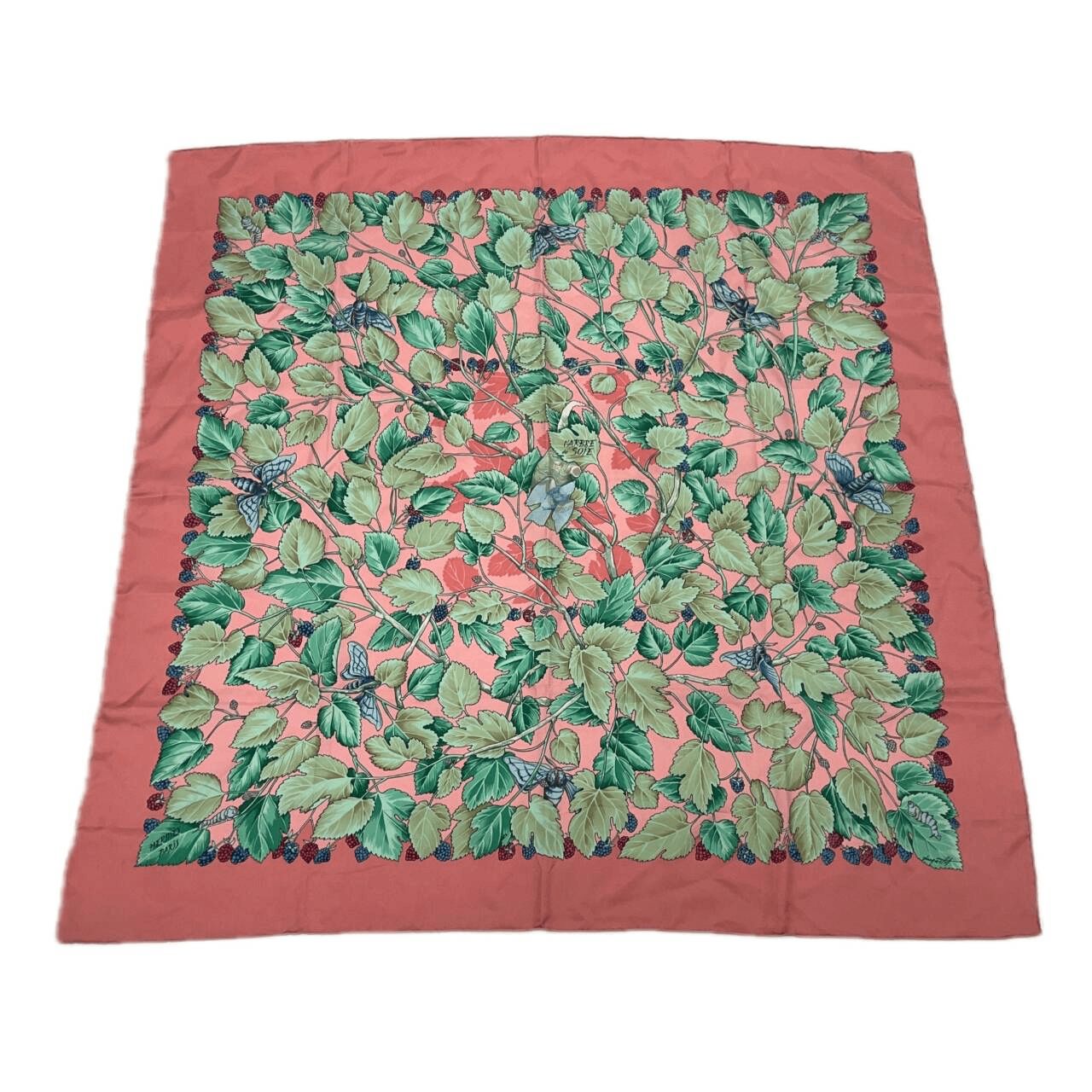 エルメス　スカーフ　カレ　90 絹の木　I'ARBRE DE SOIE HERMES エルメス スカーフ カレ90 l'ARBRE de SOiE 絹の木 桑の