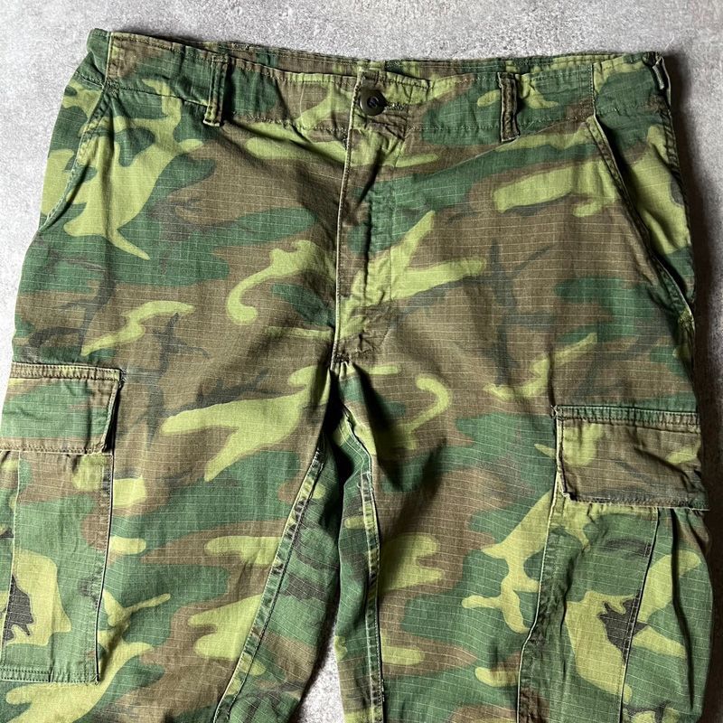 シ*ロ様 米軍 ジャングルファティーグパンツ カモ ERDL 70s 迷彩 ベト 米軍 ジャングルファティーグパンツ カモ ERDL 70s 迷彩