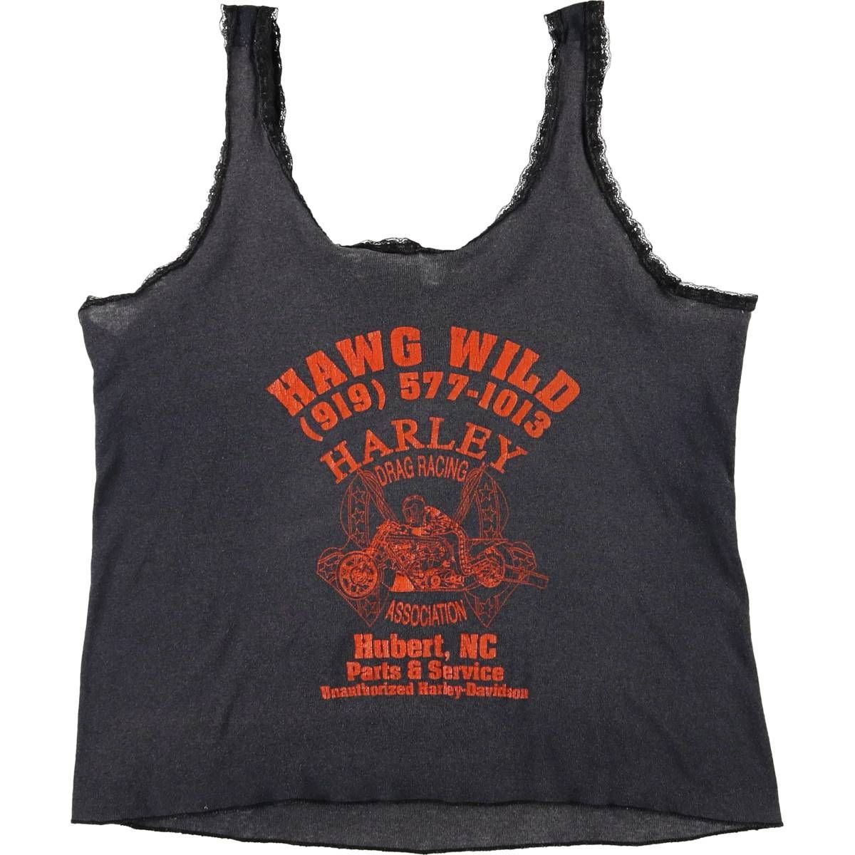 古着 90年代 ハーレーダビッドソン Harley-Davidson 3D EMBLEM オオカミ柄 タンクトップ レディースXL相当 ヴィンテージ|eaa583585