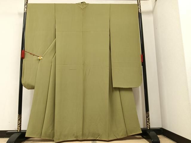 平和屋着物○豪華振袖 色無地 黄海松茶色 正絹 逸品 AABA1257ph - メルカリ