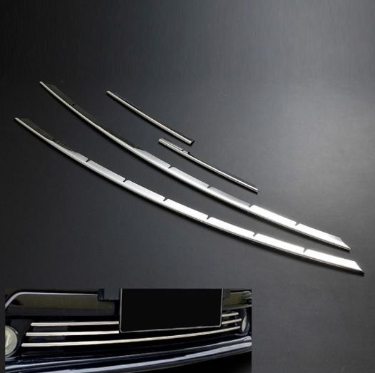 プリウス30系 中網飾り フロントバンパー フォグランプ付き対応 銀色 メッキグリル カバー ガーニッシュ ドレスアップ FFCRYSTALESIA_COM