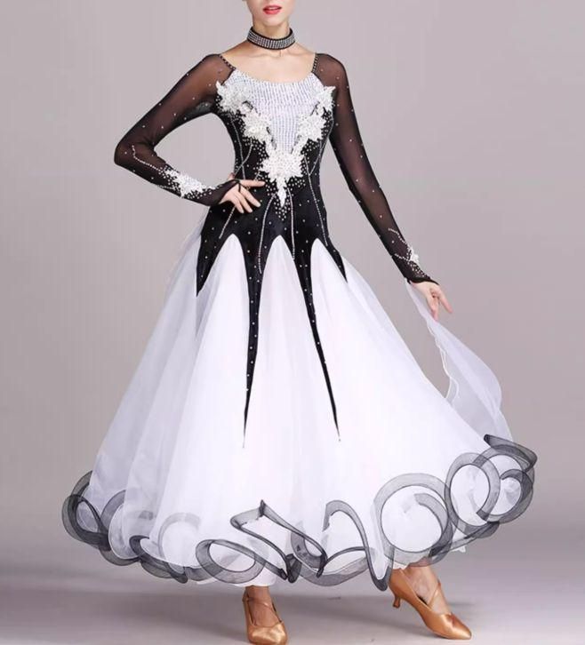 社交ダンスドレス スタンダードドレス モダンダンス 刺繍 オーダーメイド 社交ダンスドレス スタンダードドレス モダンダンス 刺繍 オーダー