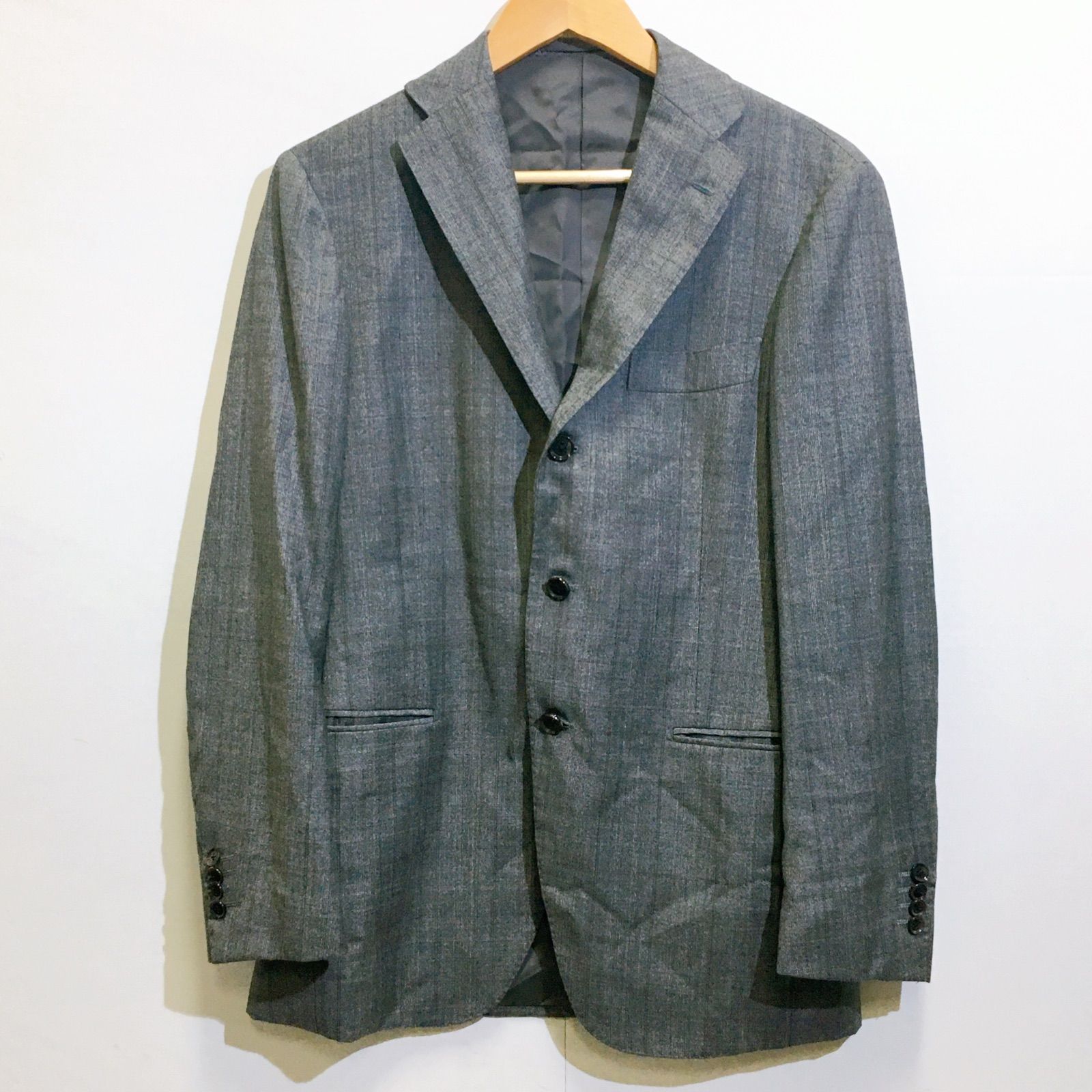 RING JACKET マイスター グレー チェック スーツ