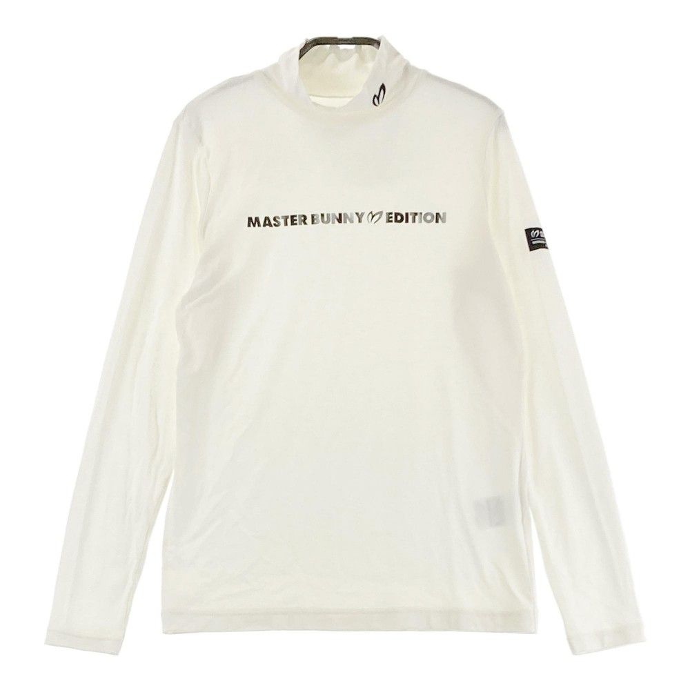 サイズ：0 MASTER BUNNY EDITION マスターバニーエディション  ハイネック長袖Tシャツ  ホワイト系 [240101393036]# ゴルフウェア レディース ストスト