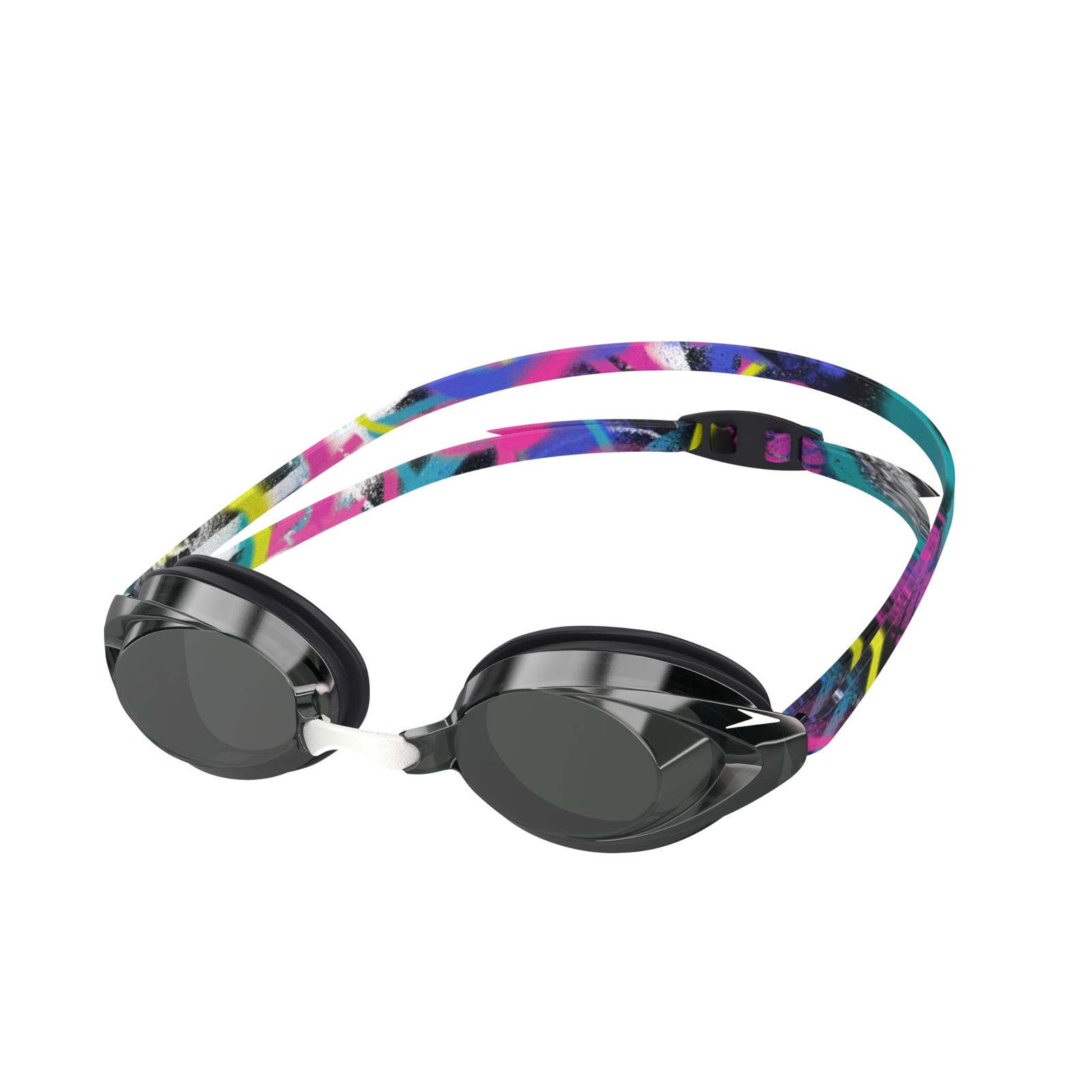Speedo スピード 男女兼用 大人用 水泳ゴーグル ミラー付き Vanquisher 2.0 Paris Speedo ブラック|スモーク|シルバーミラー Free Size