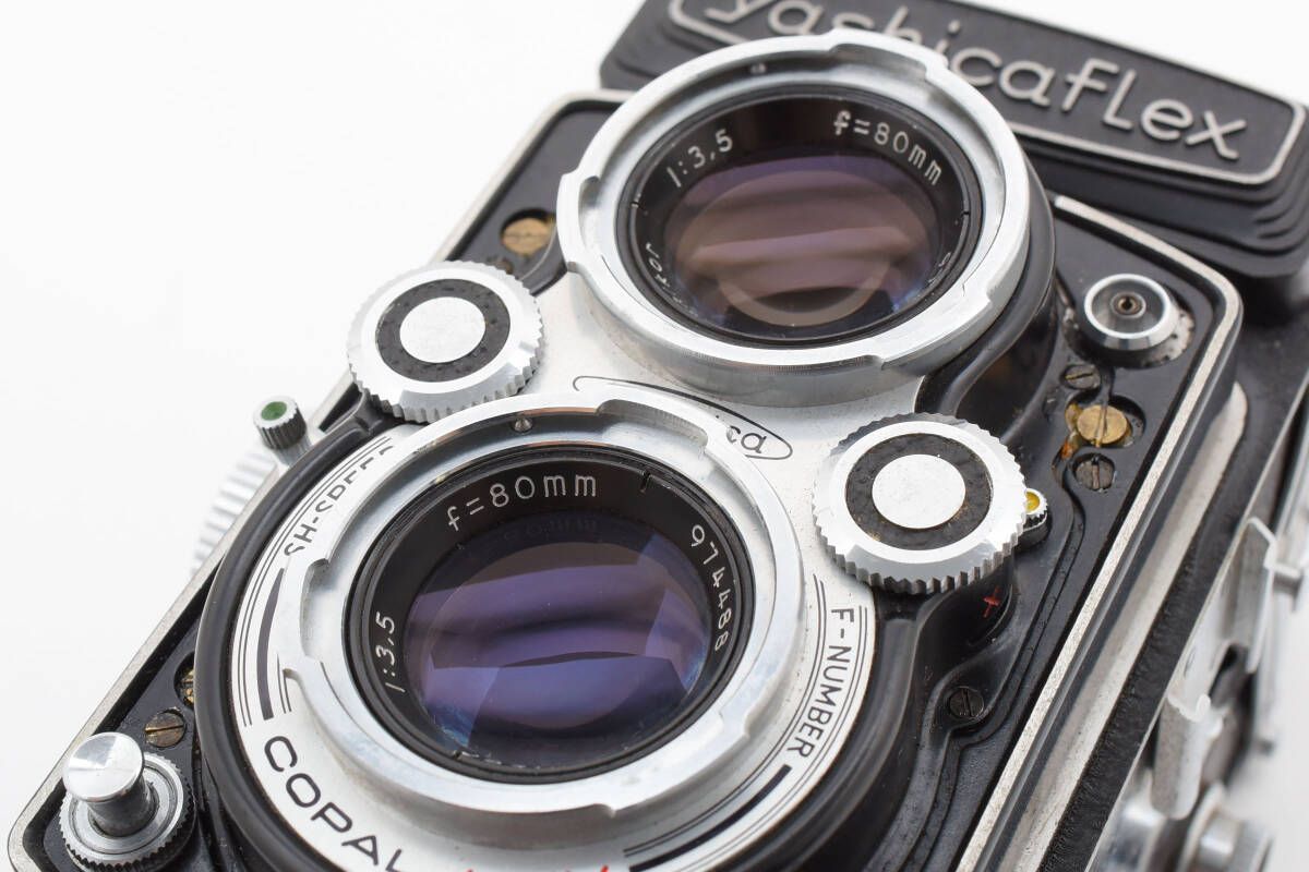  光学 視界良好 ヤシカ YashicaFlex 二眼レフカメラ COPAL-MXV Yashikor 1 3.5 f 80 mm 4369_10_70 二眼レフカメラ フィルムカメラ