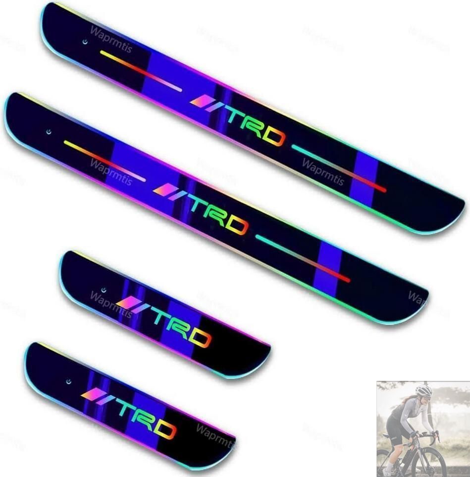 新品未使用 新作 TRD 7色 LED流れる アクリル製 自動変色 USB充電