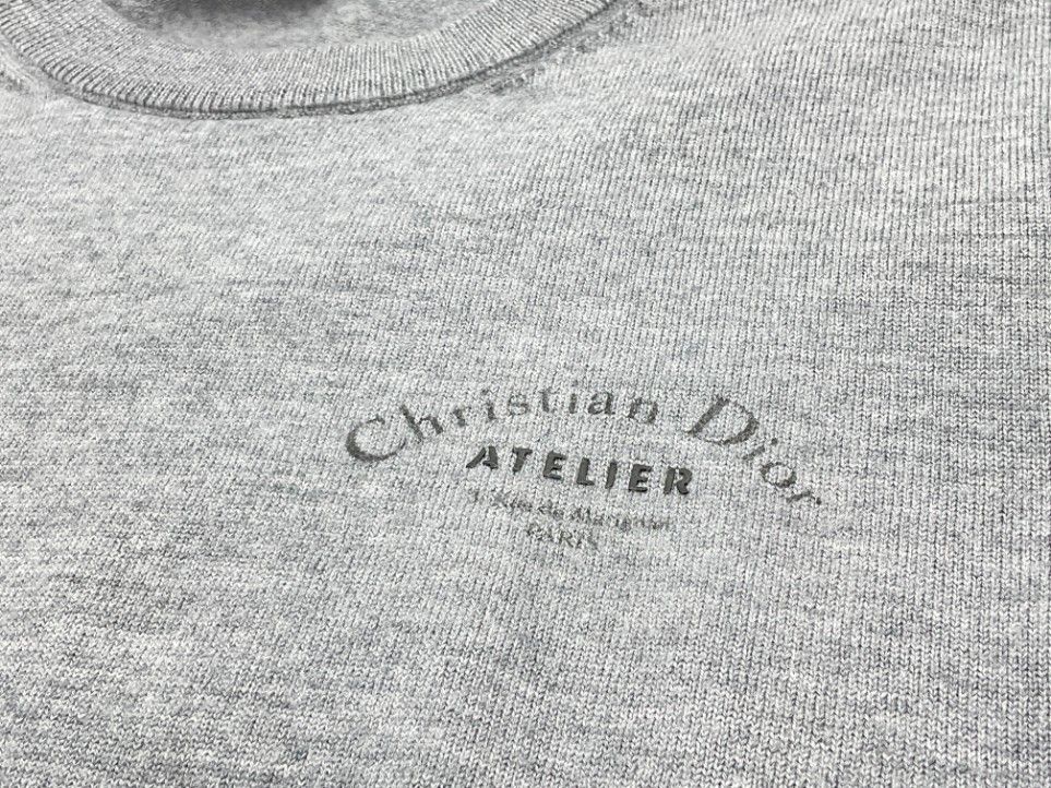 DIOR ディオール L グレー ATELIER アトリエ ロゴ ニット - メルカリ