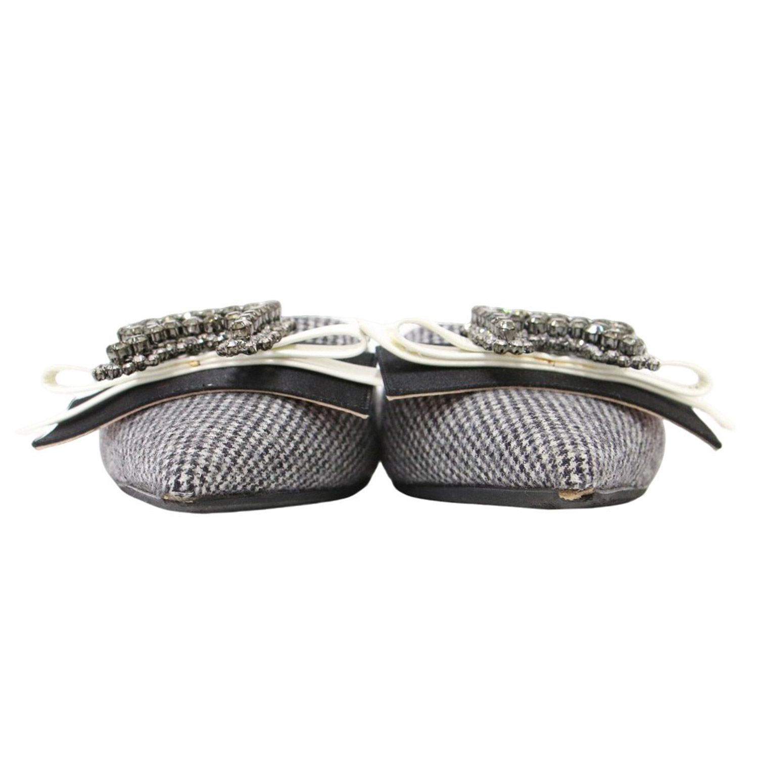 ROCHAS PARIS Rビジュー フラットシューズ ROCHAS ロシャス ミュール