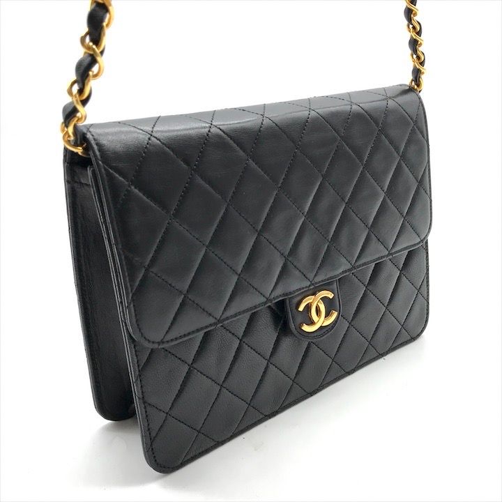 シャネル ラムスキン マトラッセ ショルダーバッグ CHANEL】シャネル マトラッセ ショルダーバッグ ラムスキン