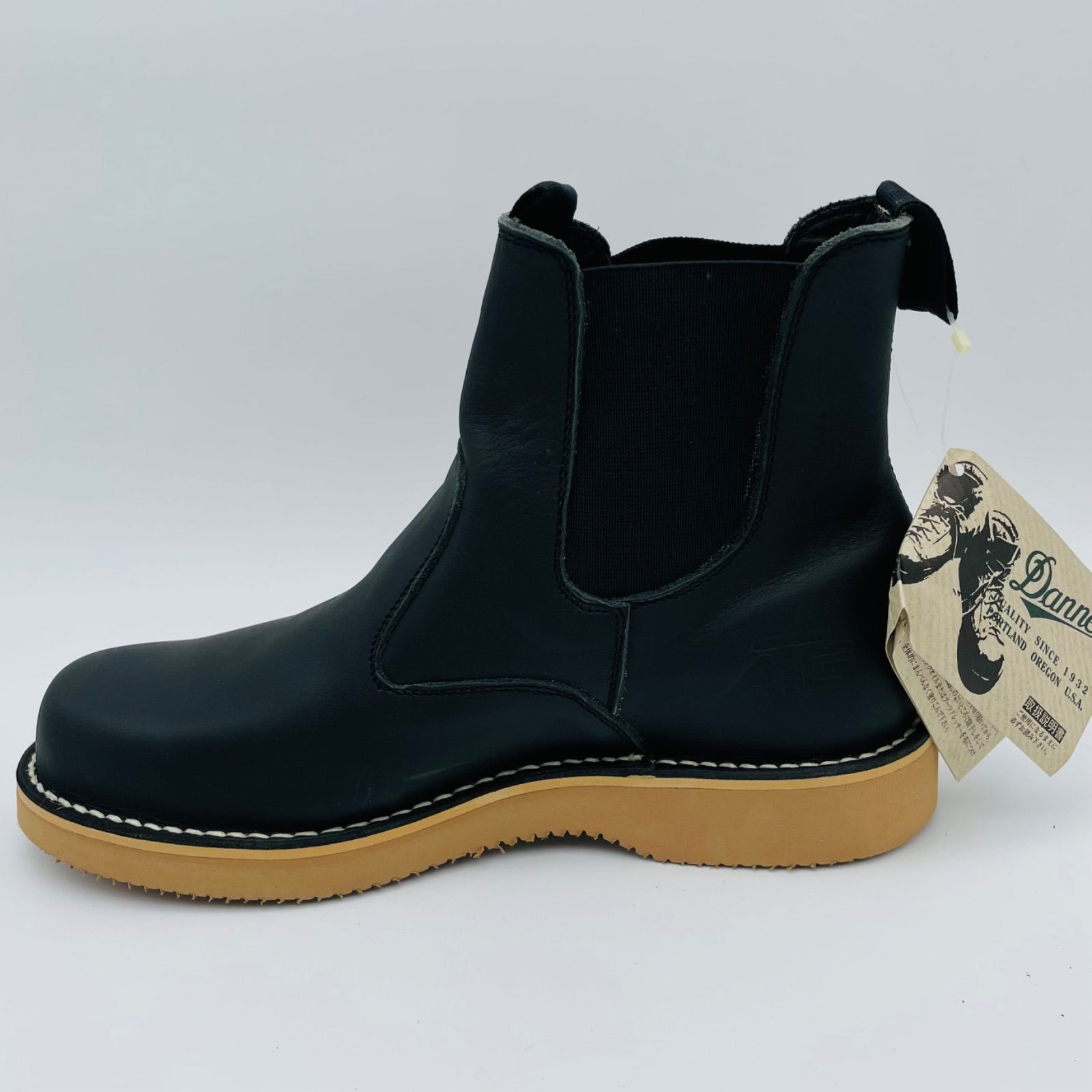 Danner黒 レザー サイドゴアブーツ Lightning30周年企画】Danner × Lightning サイドゴア ショートブーツ