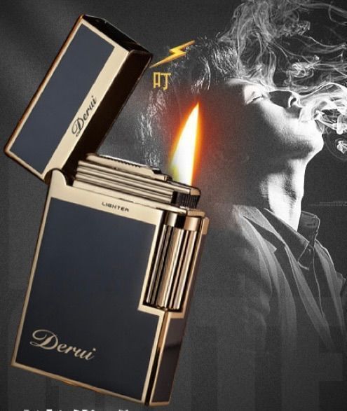 ライター 着火 タバコ デュポン セブンスター 超快音 キーン ガスライター 父の日のプレゼント Derui フリント ガス ジッポ zippo 焚き火 キャンプ アウトドア バーベキュー マッチ