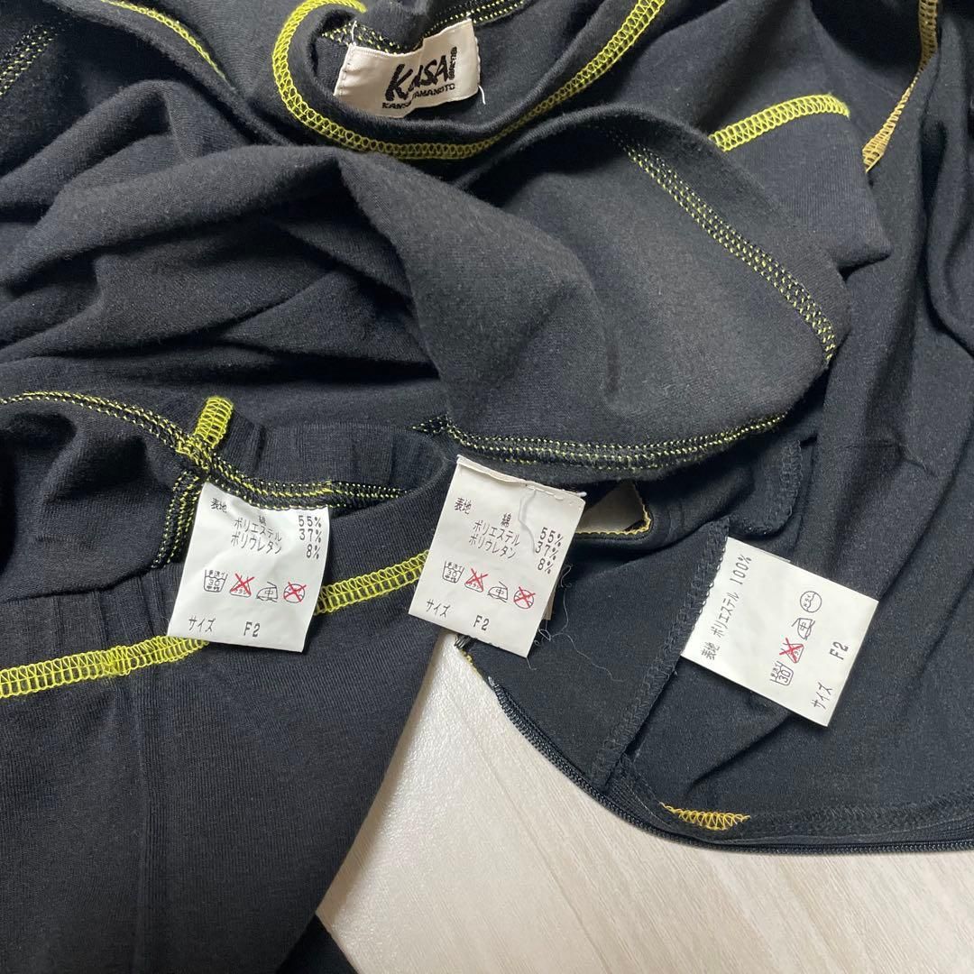 KANSAI YAMAMOTO ヤマモトカンサイ ブラック 3点セット