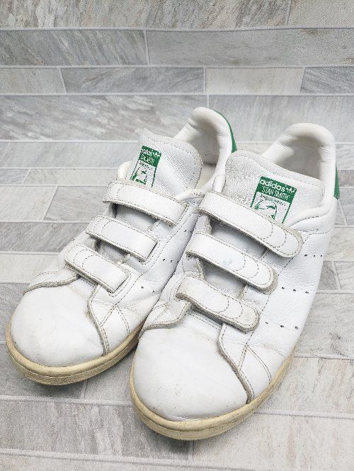 ◇ adidas. STAN SMITH CF TF スタン スミス AQ5357 スニーカー シューズ サイズ24.5㎝ ホワイト グリーン レディース P  【1406110025626】