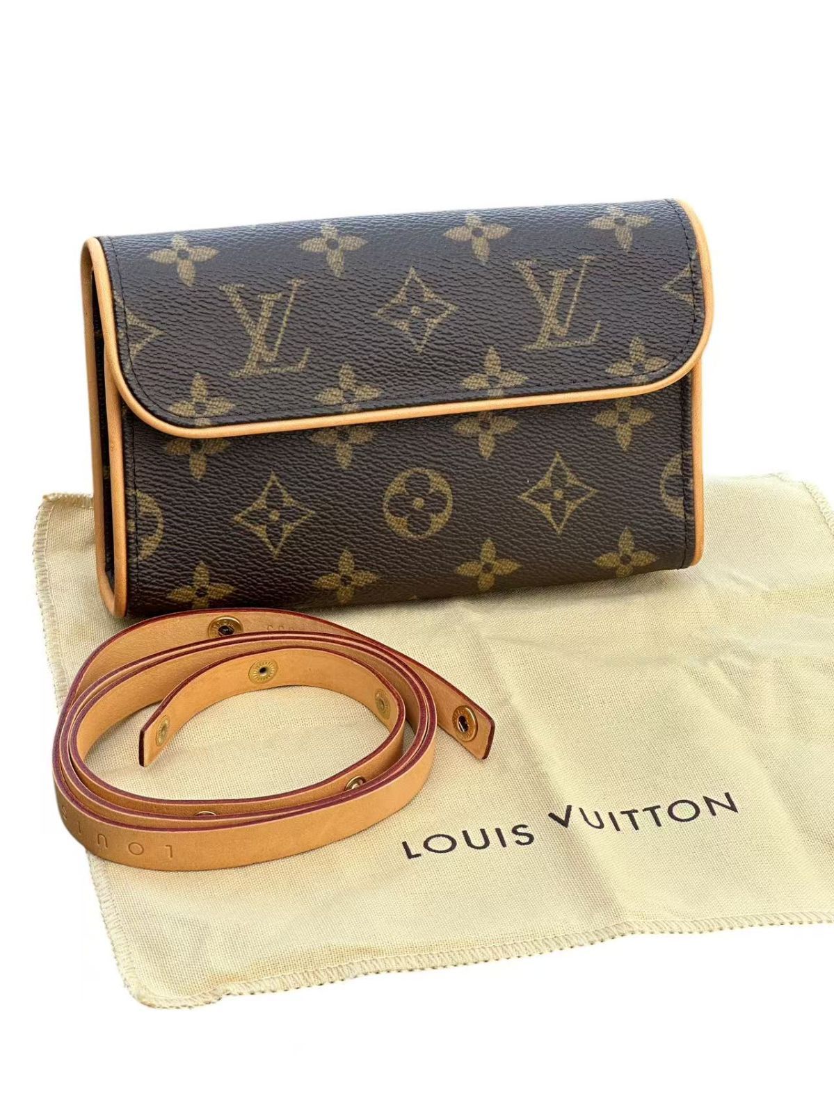 VUITTON ルイヴィトンモノグラムヴィンテージポシェットフロランティーヌ2wayウエストポーチバッグボディM51855
