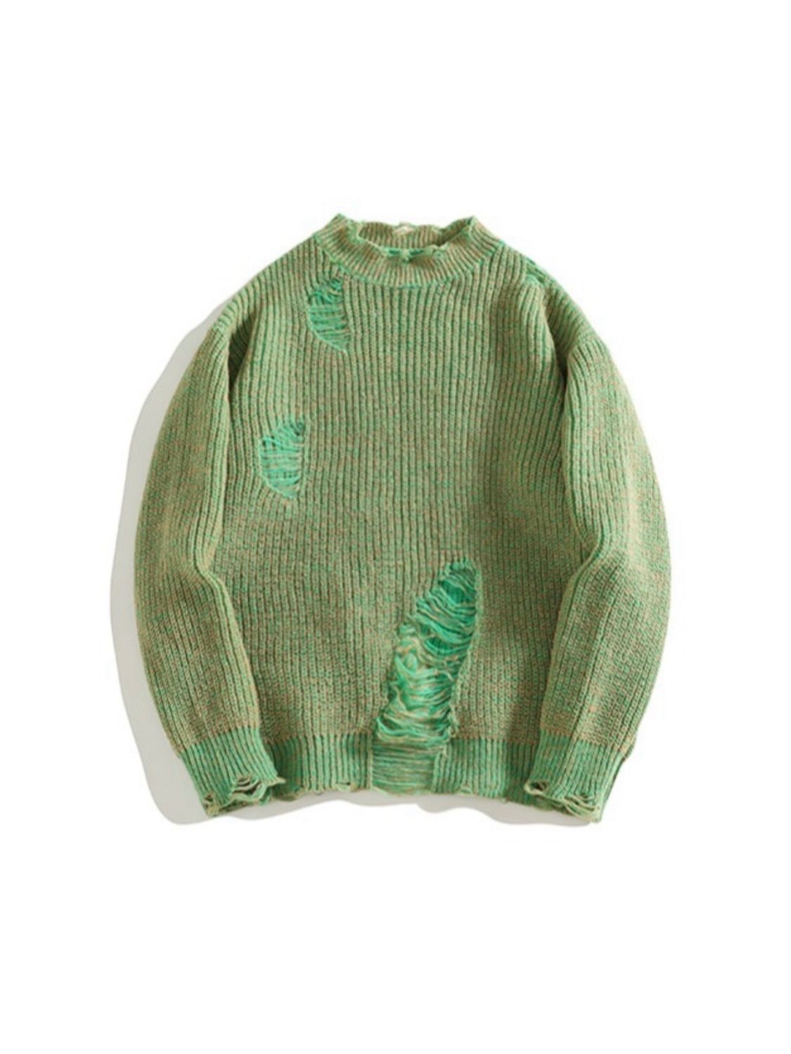 ダメージブリーチングニット 長袖 ユニセックス unisex 男女兼用 Y2K