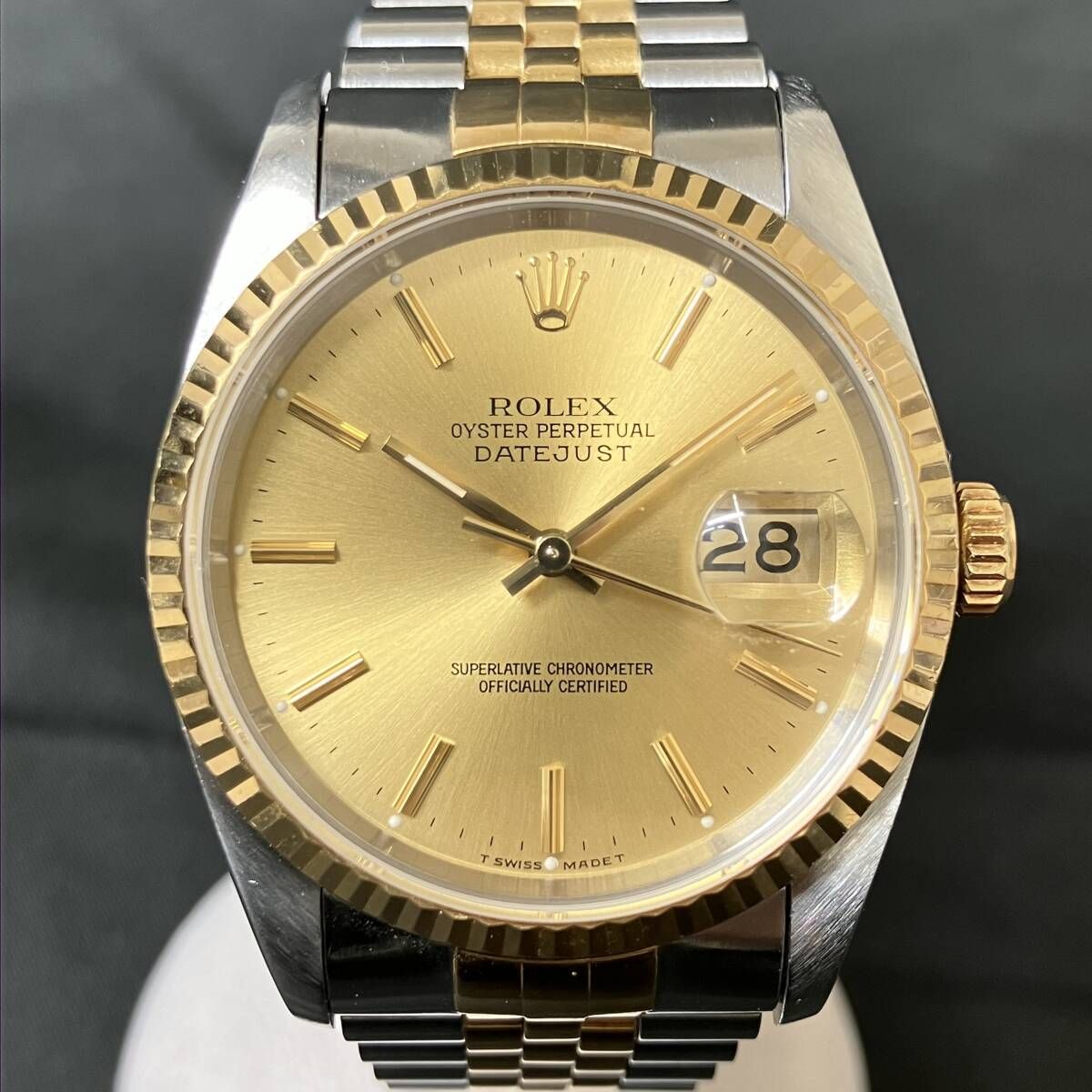 ROLEX 16233 デイトジャスト K18/SSコンビ 2駒 ロレックス