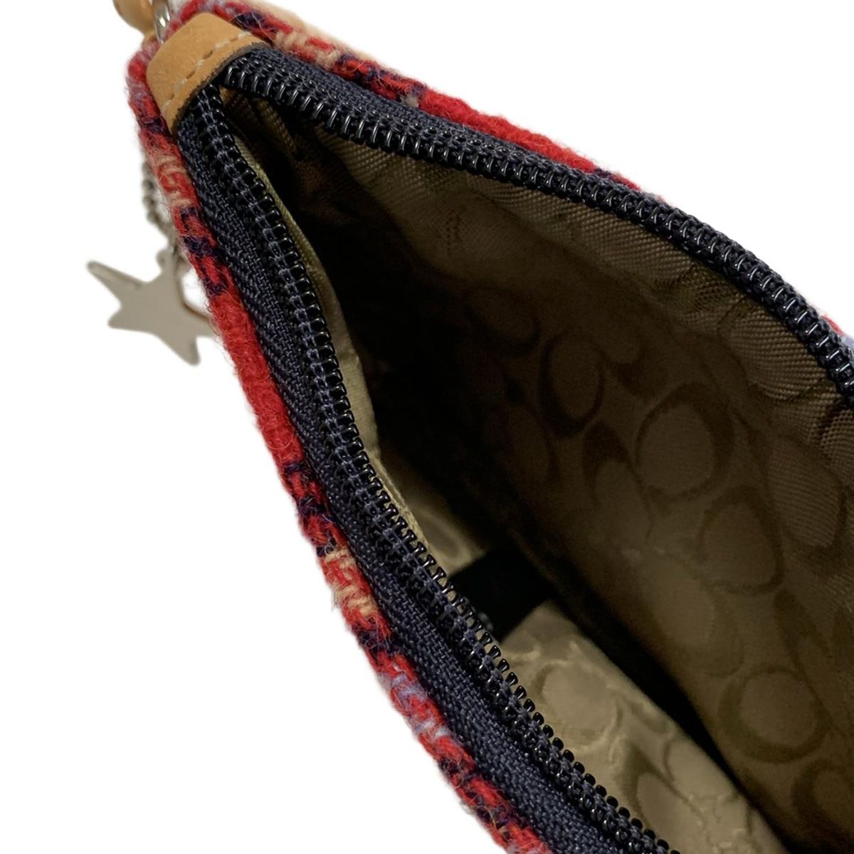 COACH(コーチ) リストレット美品 - レッド×ダークネイビー
