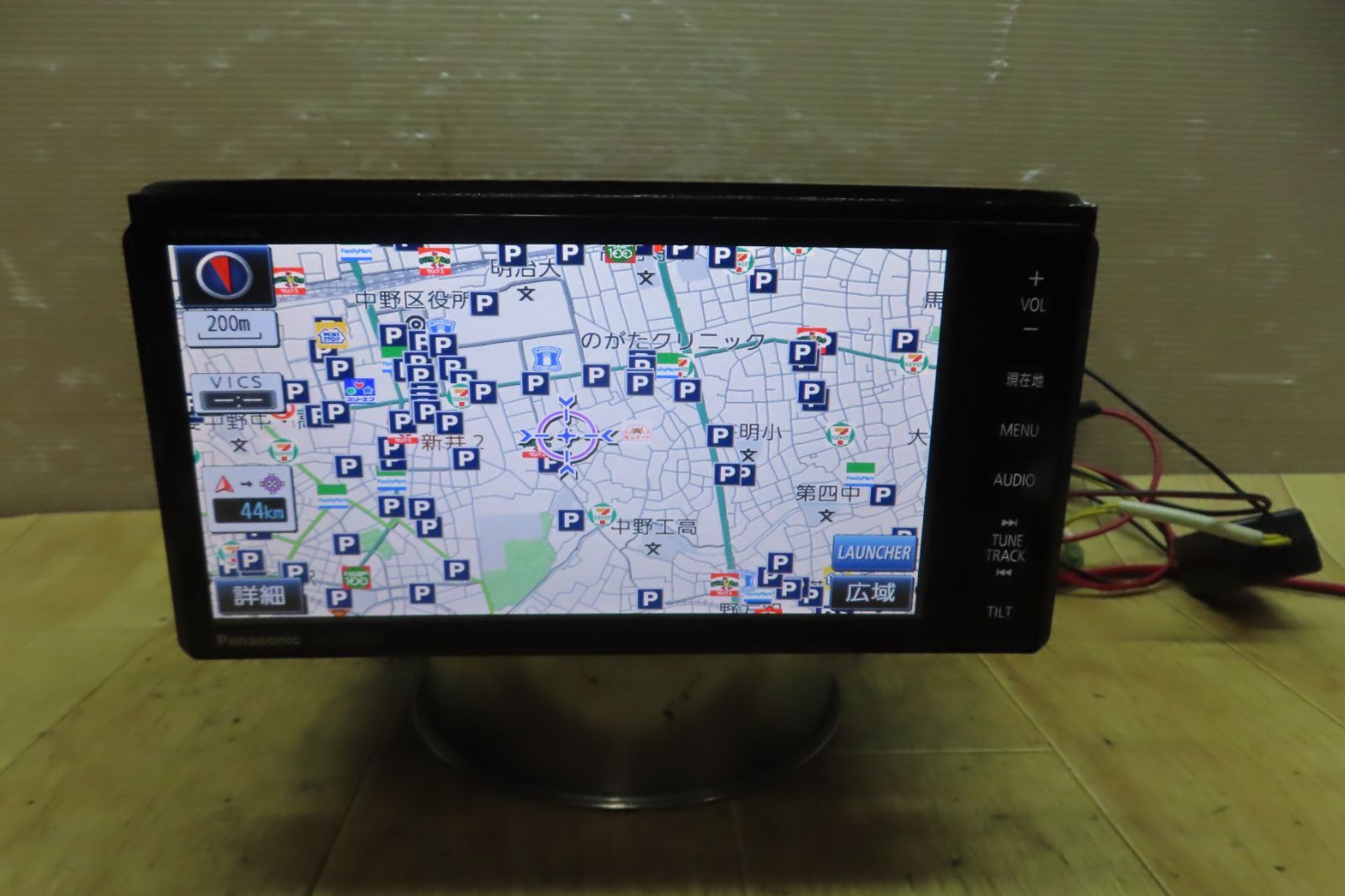 付 F1838|パナソニック CN-R300WDFA メモリーナビ 地図2013年 地デジTVフルセグ内蔵 Bluetooth内蔵 CD DVD再生OK