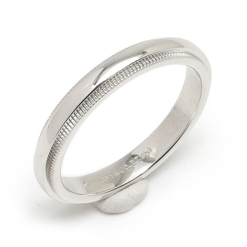 ティファニー　PT950 ミルグレイン　プラチナ　リング　指輪　Tiffany TIFFANY&Co. ティファニー ミルグレイン リング プラチナ Pt950