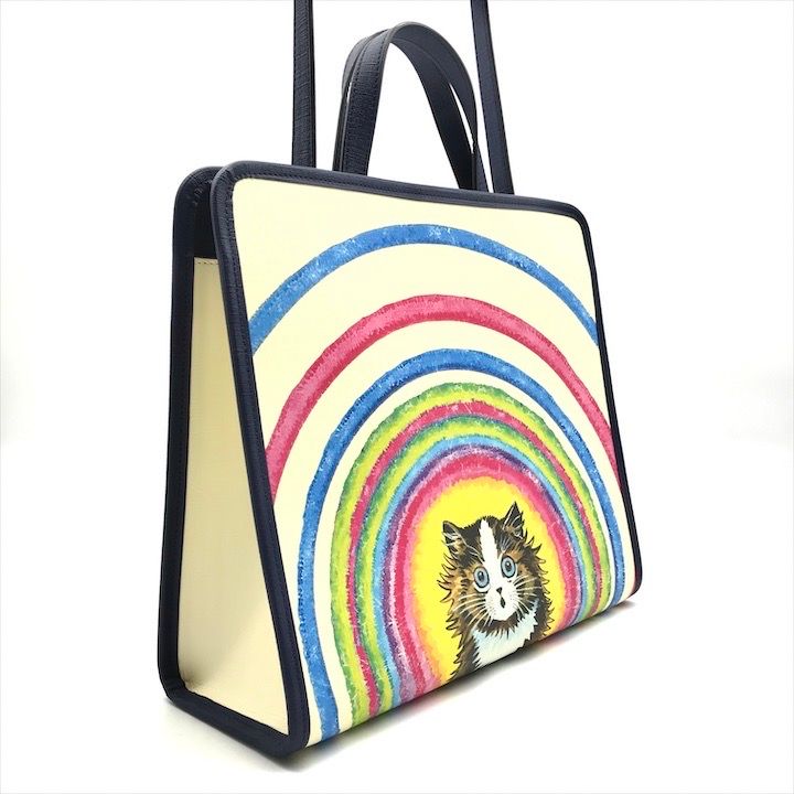 保管品 GUCCI グッチ GGスプリーム キャット チルドレンズ 2WAY トート ショルダー バッグ マルチカラー a4847 GUCCI - 保管品 GUCCI グッチ GGスプリーム キャット チルドレンズ