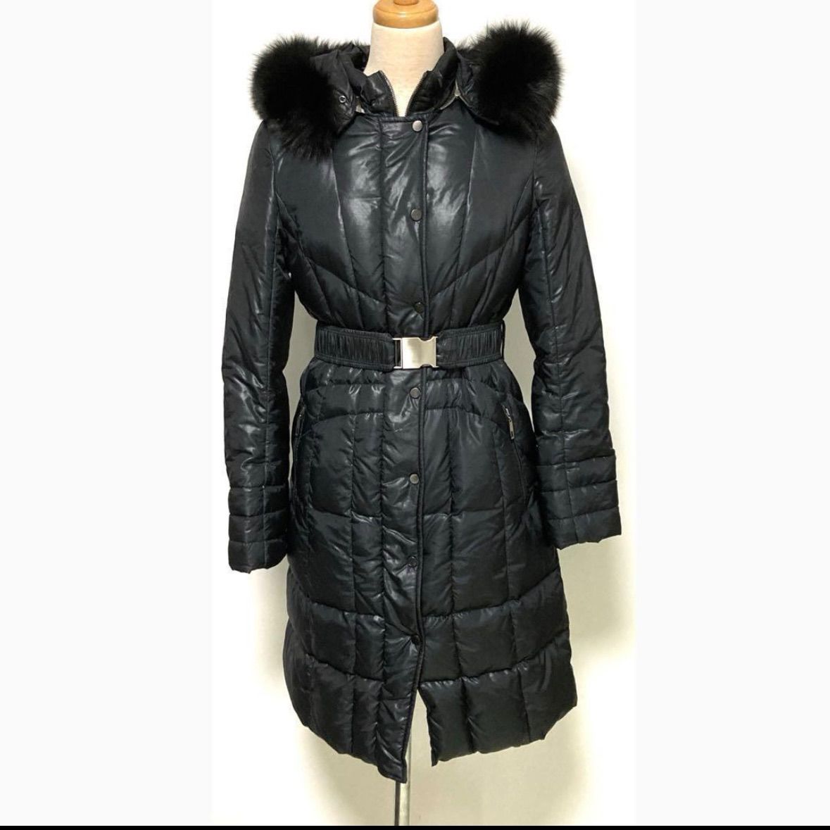 プロポーションボディドレッシング フォックスファー ベルト付き