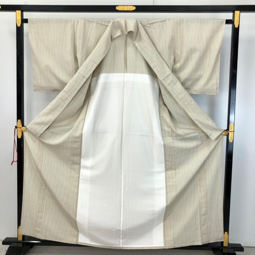 着物 本塩沢 単衣 蚊絣 しつけ糸付き 未使用 半期決算SALE】 特選本