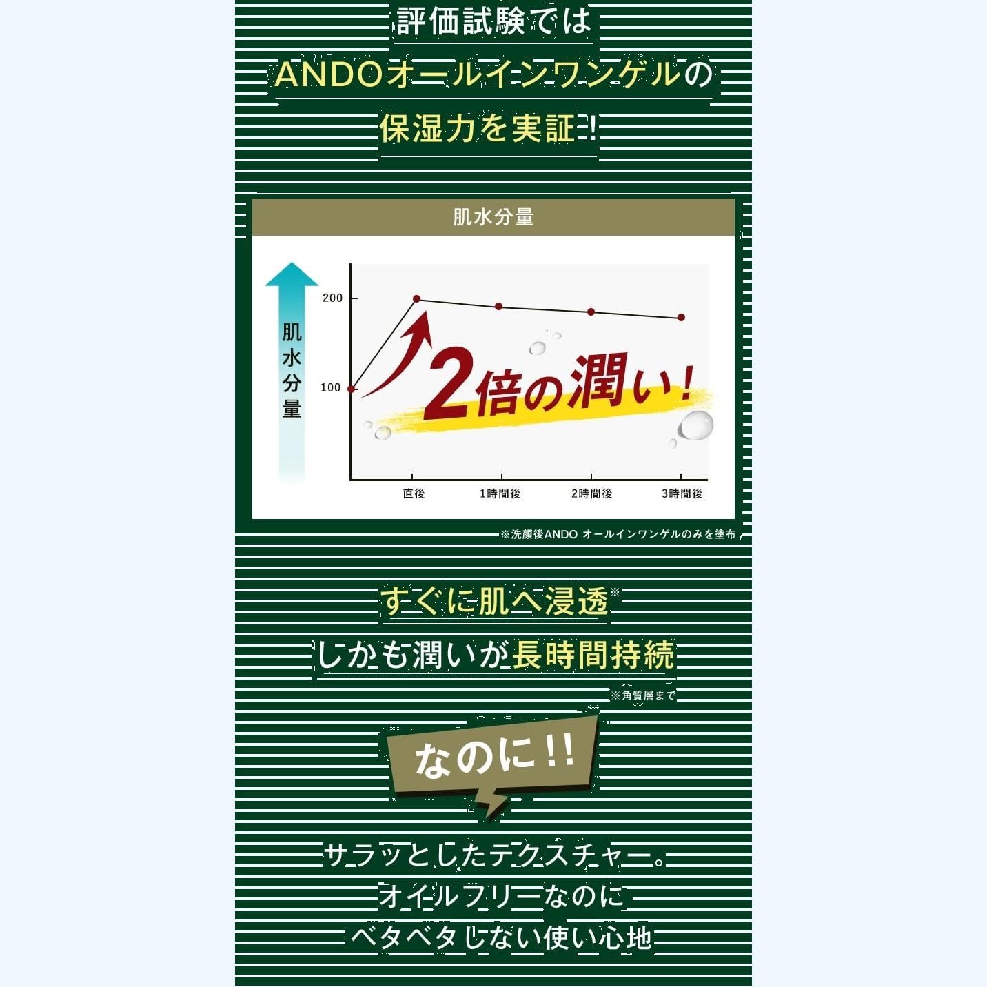 ANDO オールインワンゲル 100g 3個セット