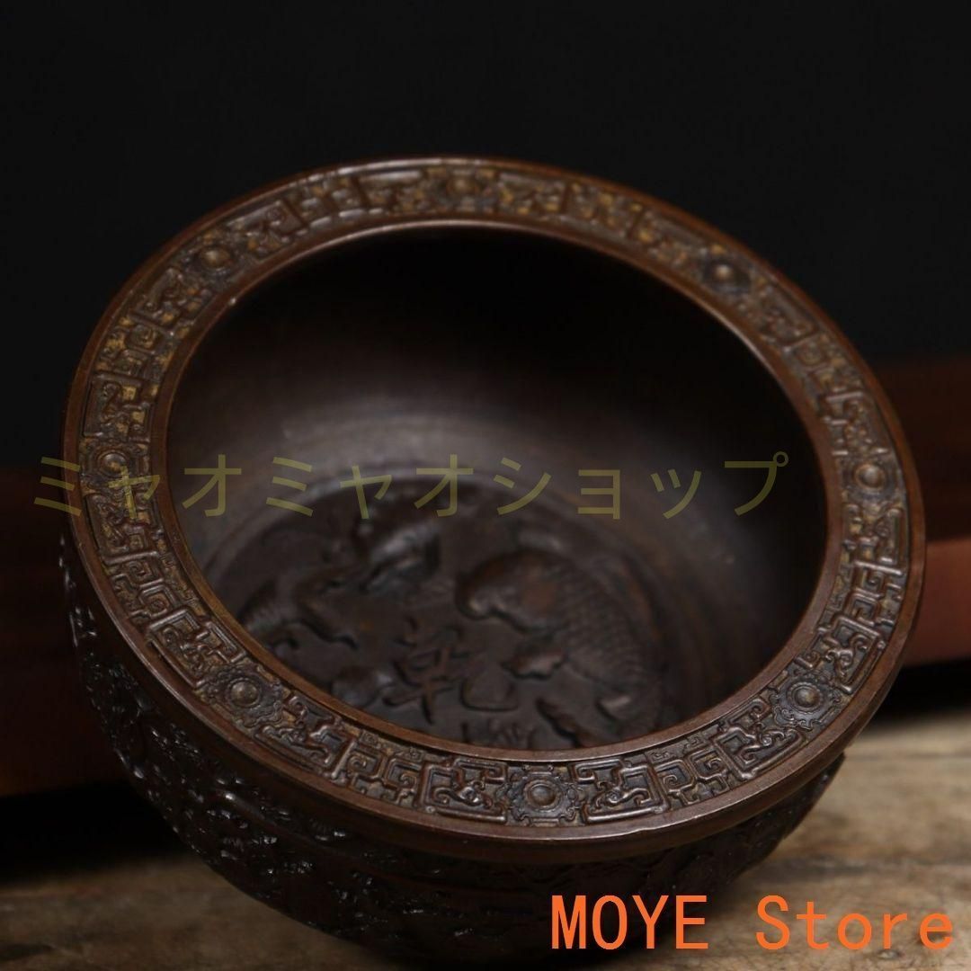 彫刻 乾坤聚宝盆