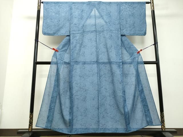 平和屋着物▽小紋 単衣 抽象柄 洗える着物 DAAS0207az