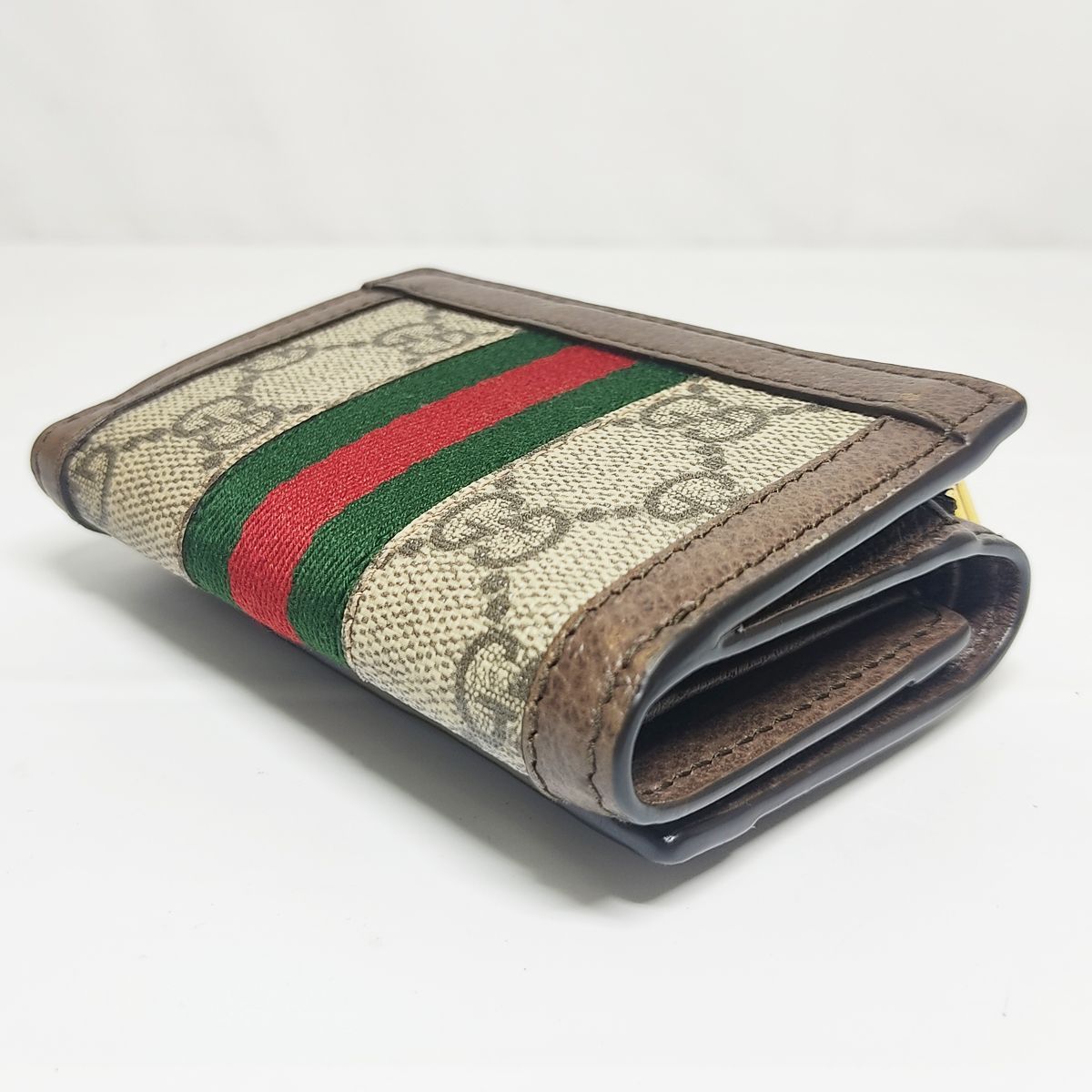 GUCCI GGスプリーム シェリーライン PVC ベージュ 二つ折財布 楽天市場】【財布】GUCCI グッチ GGキャンバス シェリーライン 2