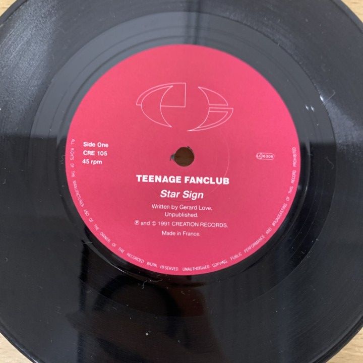 ミュージシャン Teenage Fanclub Creation Records Badge ミュージシャン Teenage Fanclub Creation Records Badge
