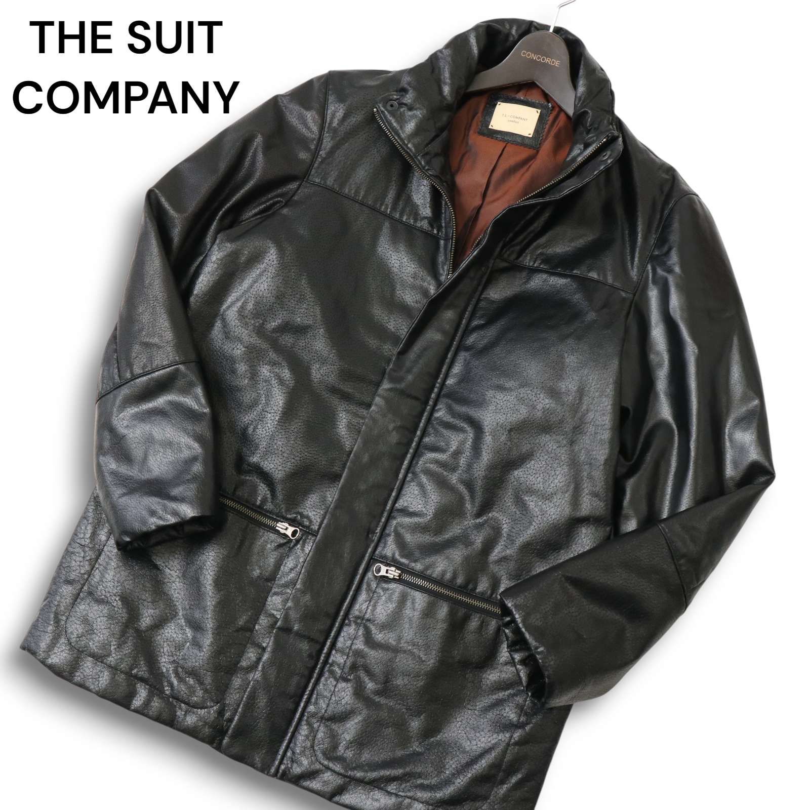 THE SUIT COMPANY スーツカンパニー 秋冬☆ 本革 リアル レザー 中綿 