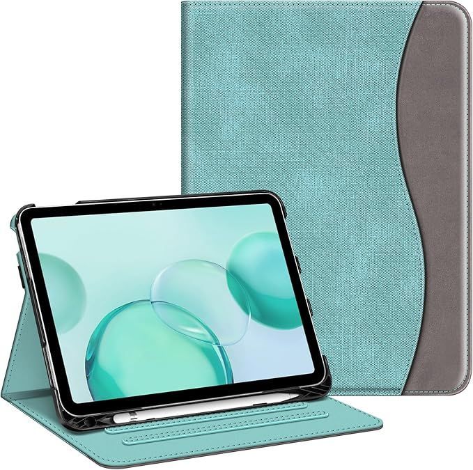 Fintie iPad 第10世代 ケース 2022 10.9 インチ 保護カバー Apple Pencil 収納可能 ２つ折スタンド マルチ視角 オートスリープ機能付き ポケット付き 傷つけ防止 PU合成レザー (モデル番号A2696、A