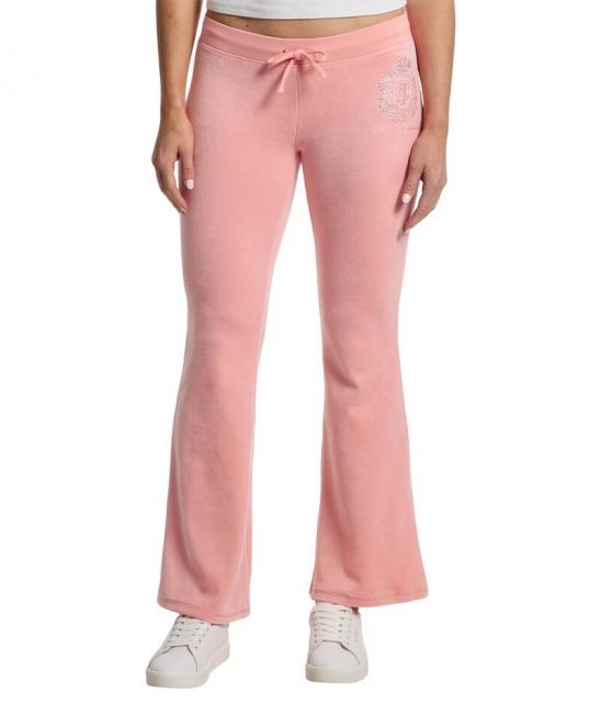 【送料無料】 ジューシークチュール レディース カジュアルパンツ ボトムス Heritage Low Rise Snap Pocket Easy Fit Track Pants Strawberry Ice