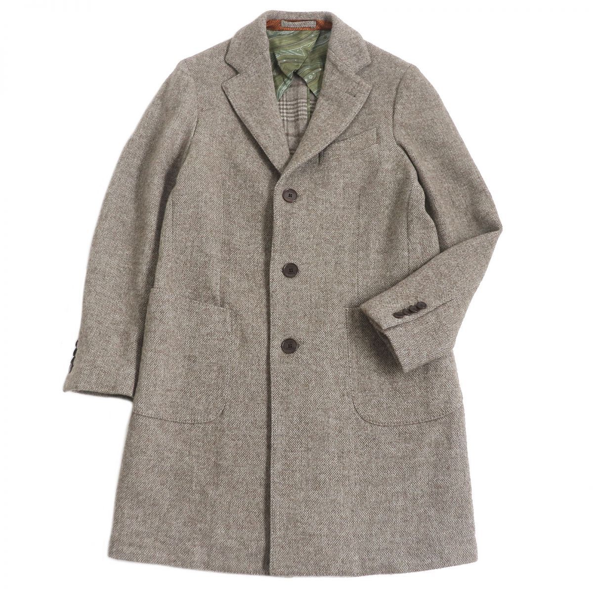 ETRO チェスターコート ブラウン系 ウール