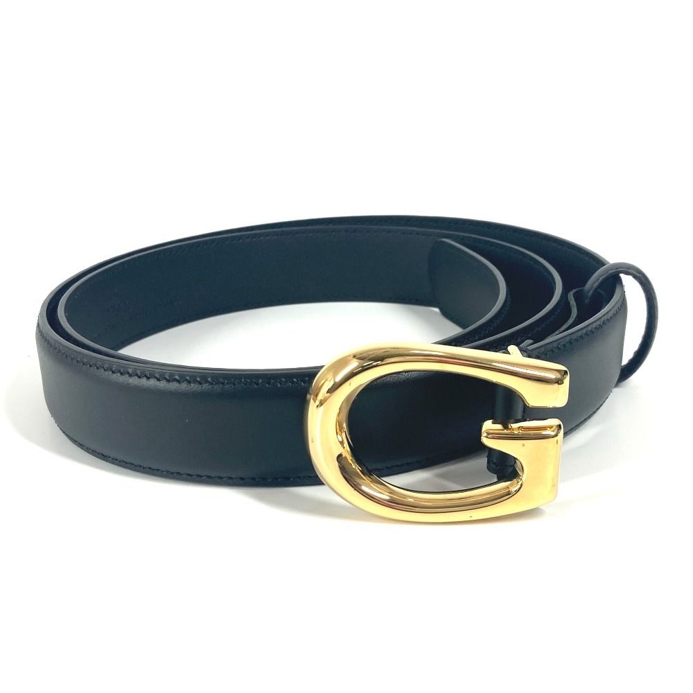 GUCCI グッチ　ゴールド　バックル　GG ロゴ　ベルト　黒 美品✨ グッチ ベルト インターロッキング GG ロゴ ゴールド