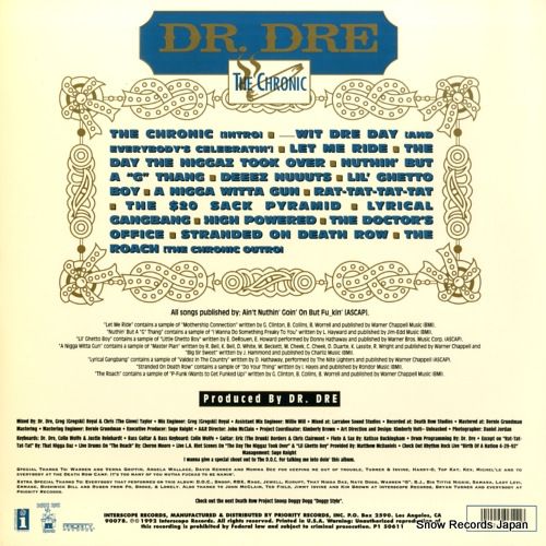 レコード ドクター ドレー the chronic P150611