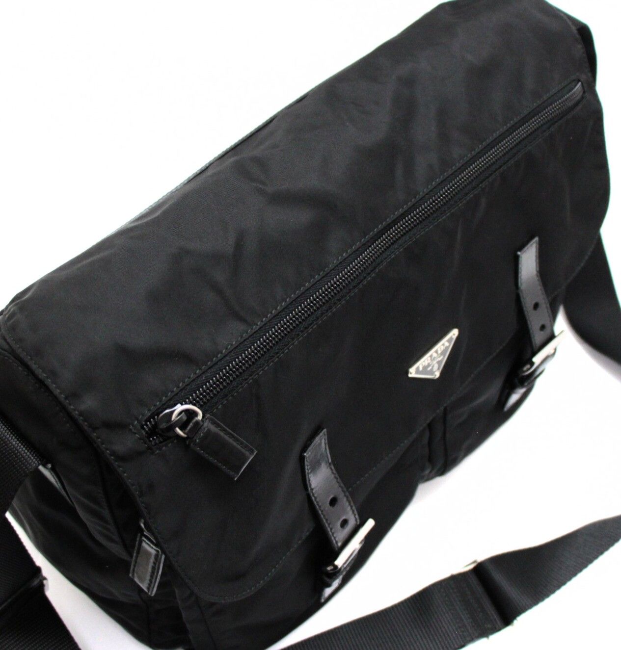 美品✨プラダ メッセンジャーバッグ ダブルポケット 黒 三角ロゴ BT1738 楽天市場】【バッグ】PRADA プラダ ナイロン メッセンジャー
