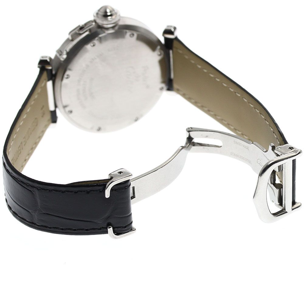【rnshw】CARTIER カルティエ W31044M7 パシャC 中古)CARTIER カルティエ パシャC ビッグデイト ホワイト