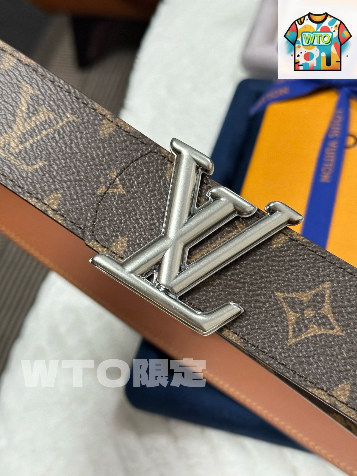 今日特価】Louis Vuitton モノグラムブラックベルト M8846-2