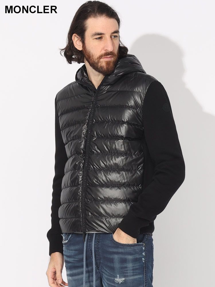 MONCLER (モンクレール) フロントダウン フルジップ ニットパーカー
