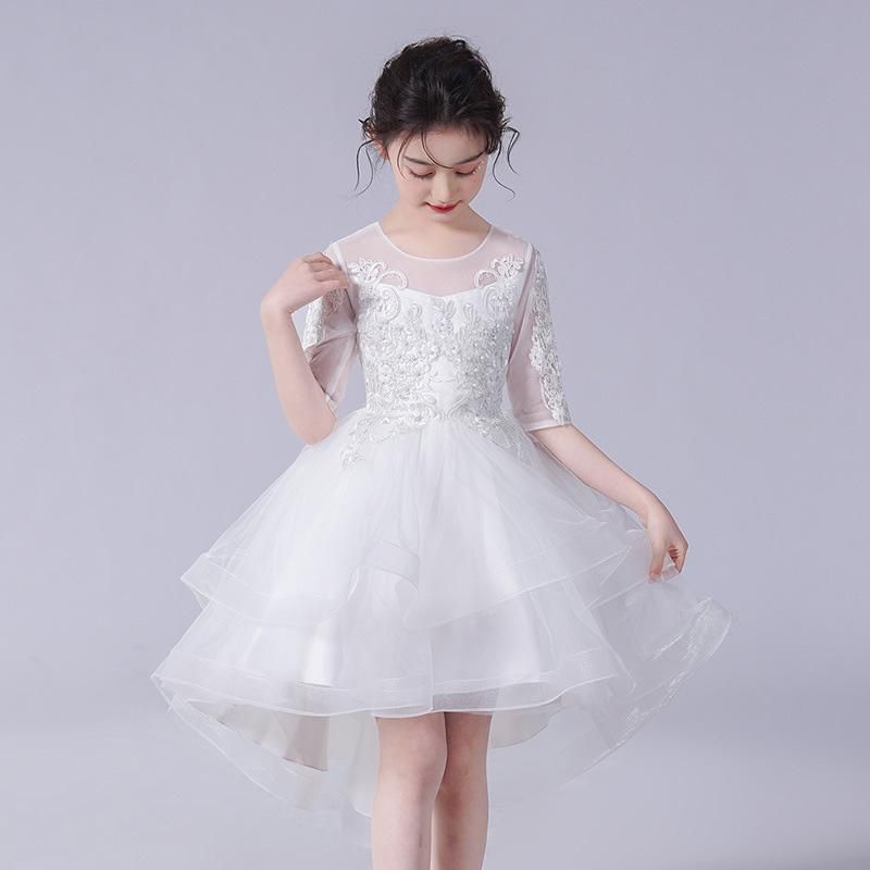 ドレス 子供 発表会 ドレス 女の子 フォーマル ロングドレス キッズ ジュニア ピアノ 演奏会 結婚式 パーディー コンクール プレゼント 刺繍 上品 1NAV687